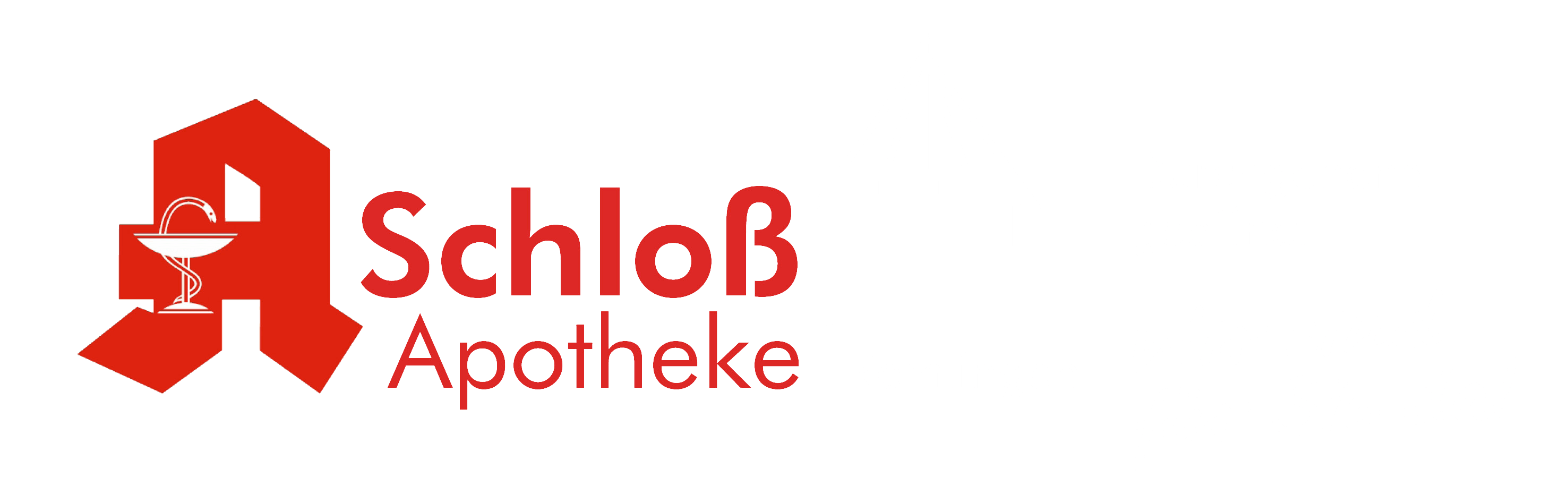Schloss Apotheke Logo weiß